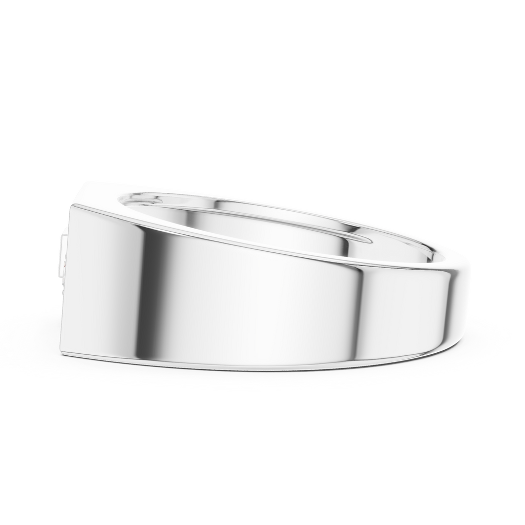 0.19 CT Diamond Signet Ring for Men