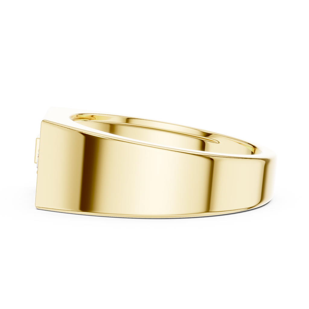 0.19 CT Diamond Signet Ring for Men