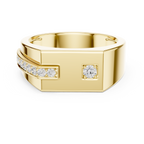 0.19 CT Diamond Signet Ring for Men
