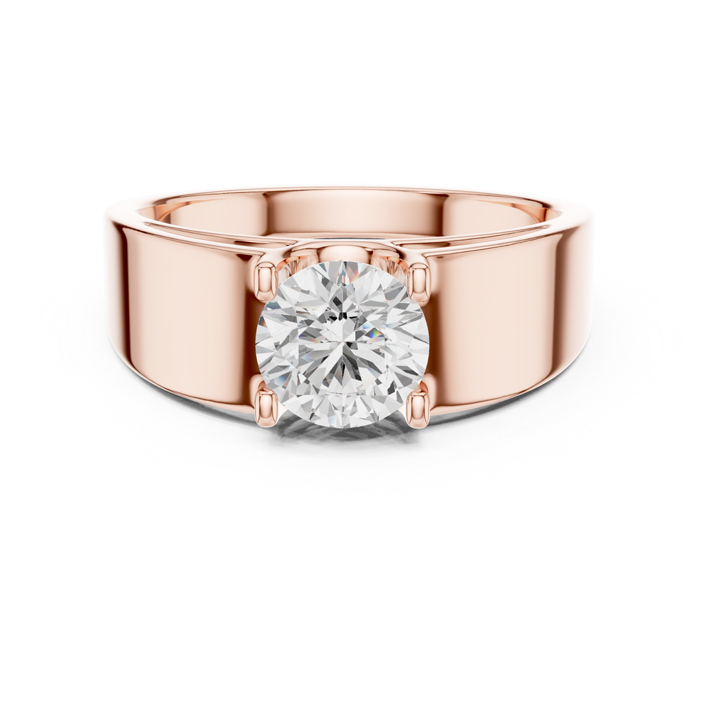 0.95 CT Solitaire Diamond Men's Ring