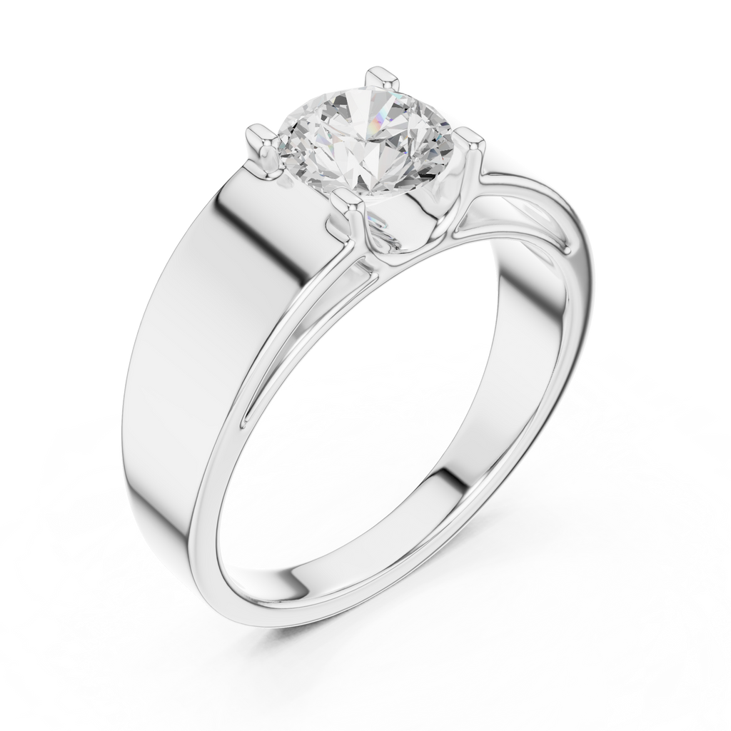 0.95 CT Solitaire Diamond Men's Ring