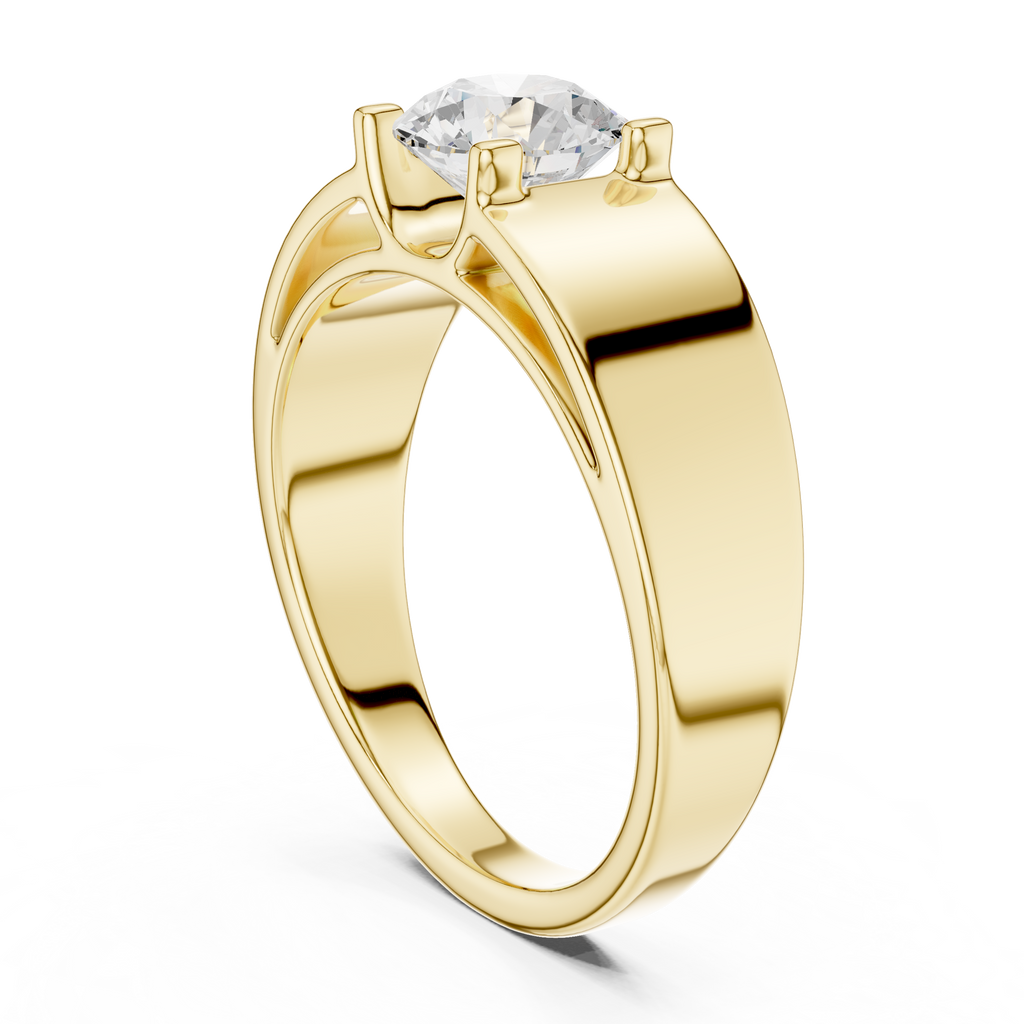 0.95 CT Solitaire Diamond Men's Ring