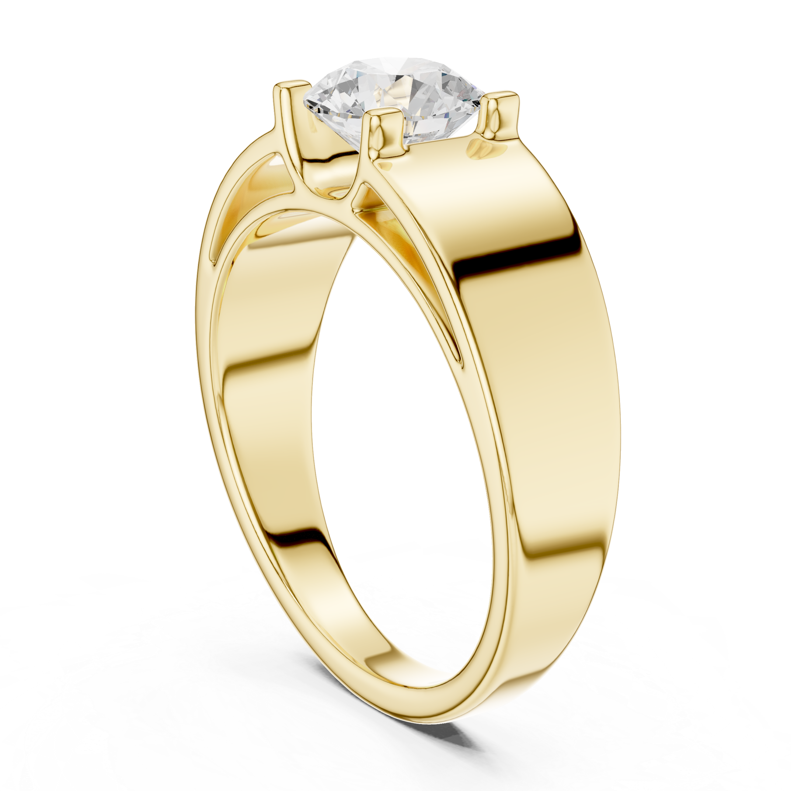 0.95 CT Solitaire Diamond Men's Ring