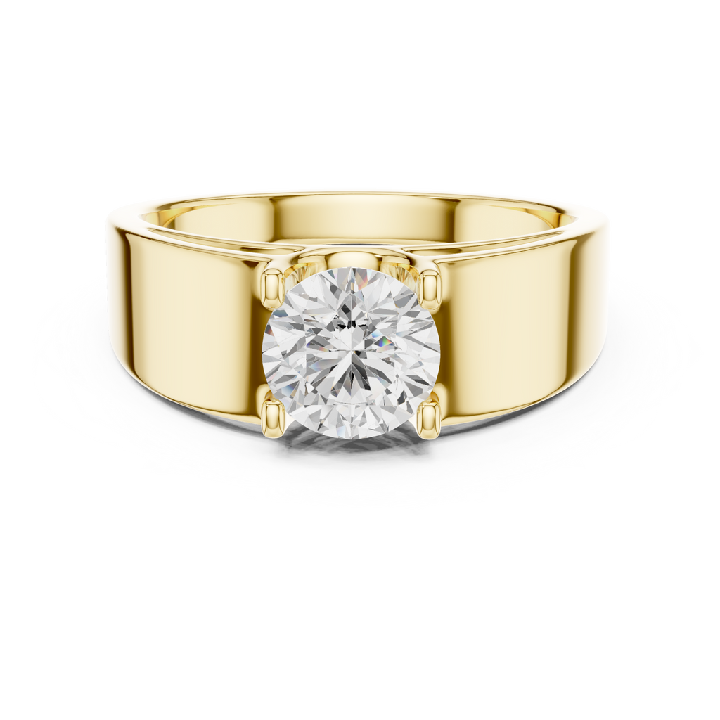 0.95 CT Solitaire Diamond Men's Ring