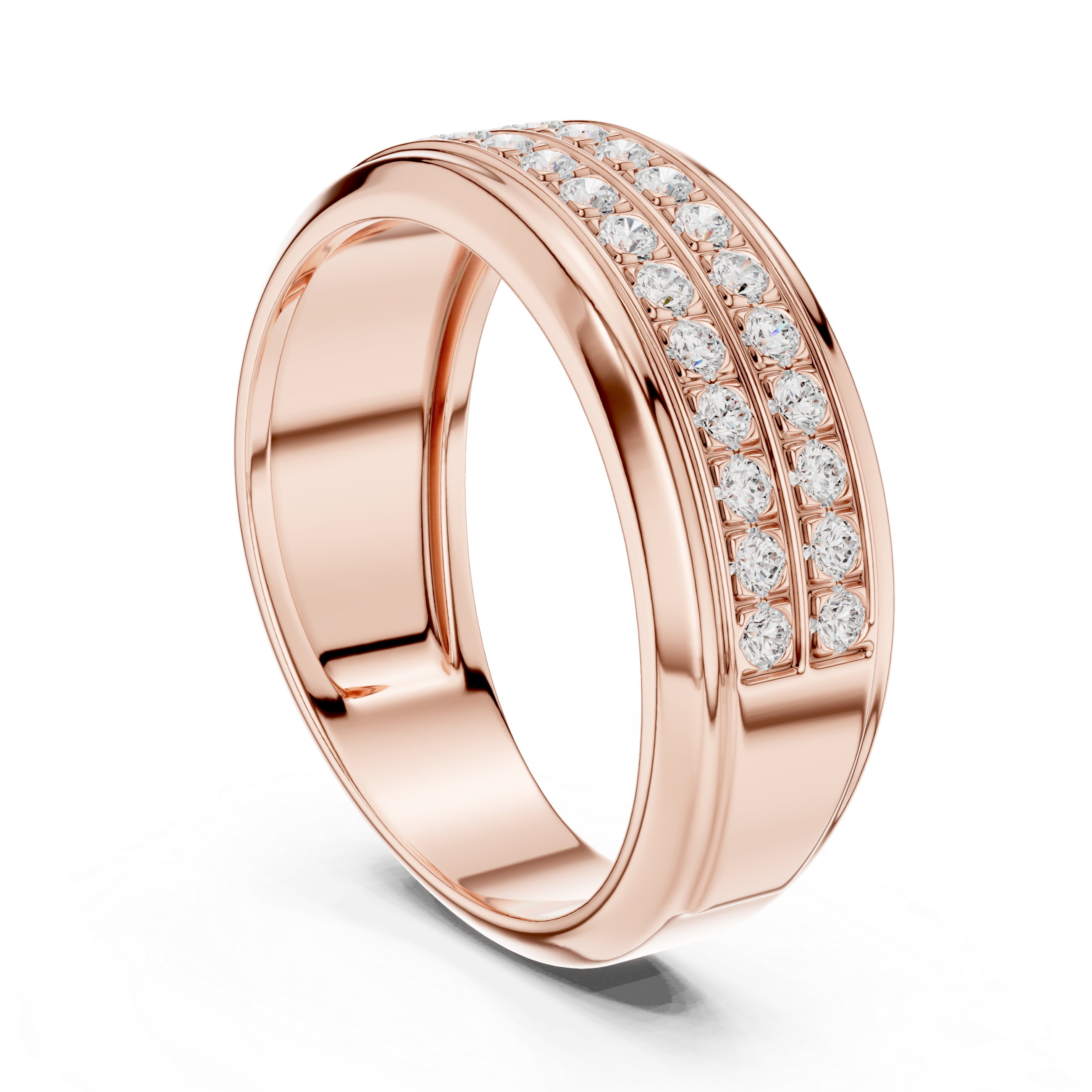 0.57 CT Diamond Men's Wedding Band