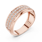 0.57 CT Diamond Men's Wedding Band
