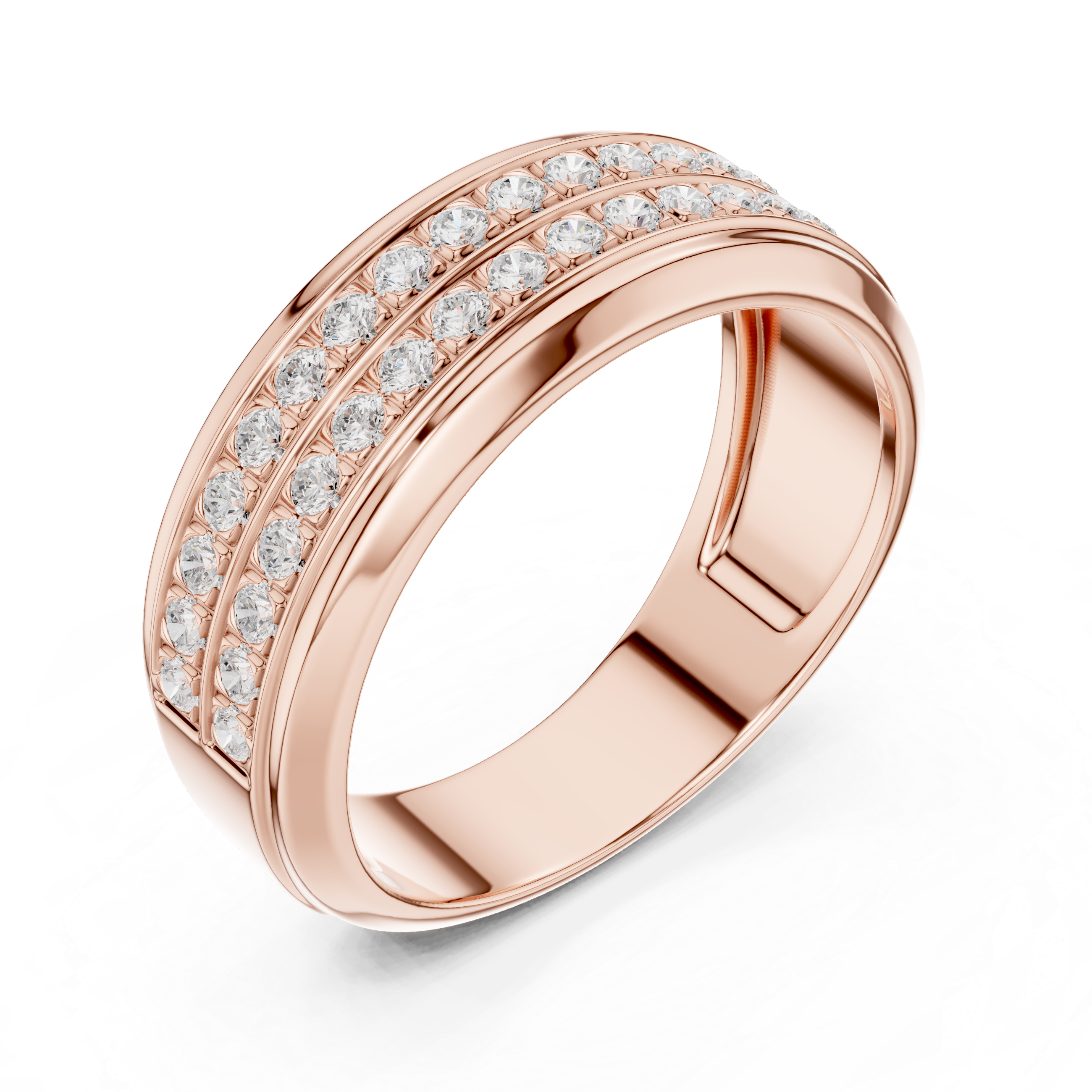 0.57 CT Diamond Men's Wedding Band