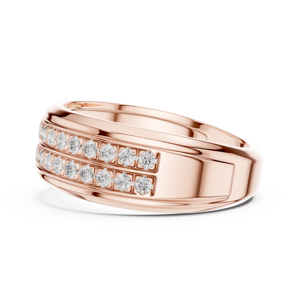 0.57 CT Diamond Men's Wedding Band