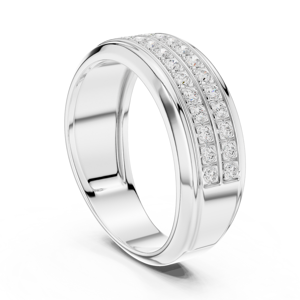 0.57 CT Diamond Men's Wedding Band