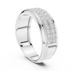 0.57 CT Diamond Men's Wedding Band