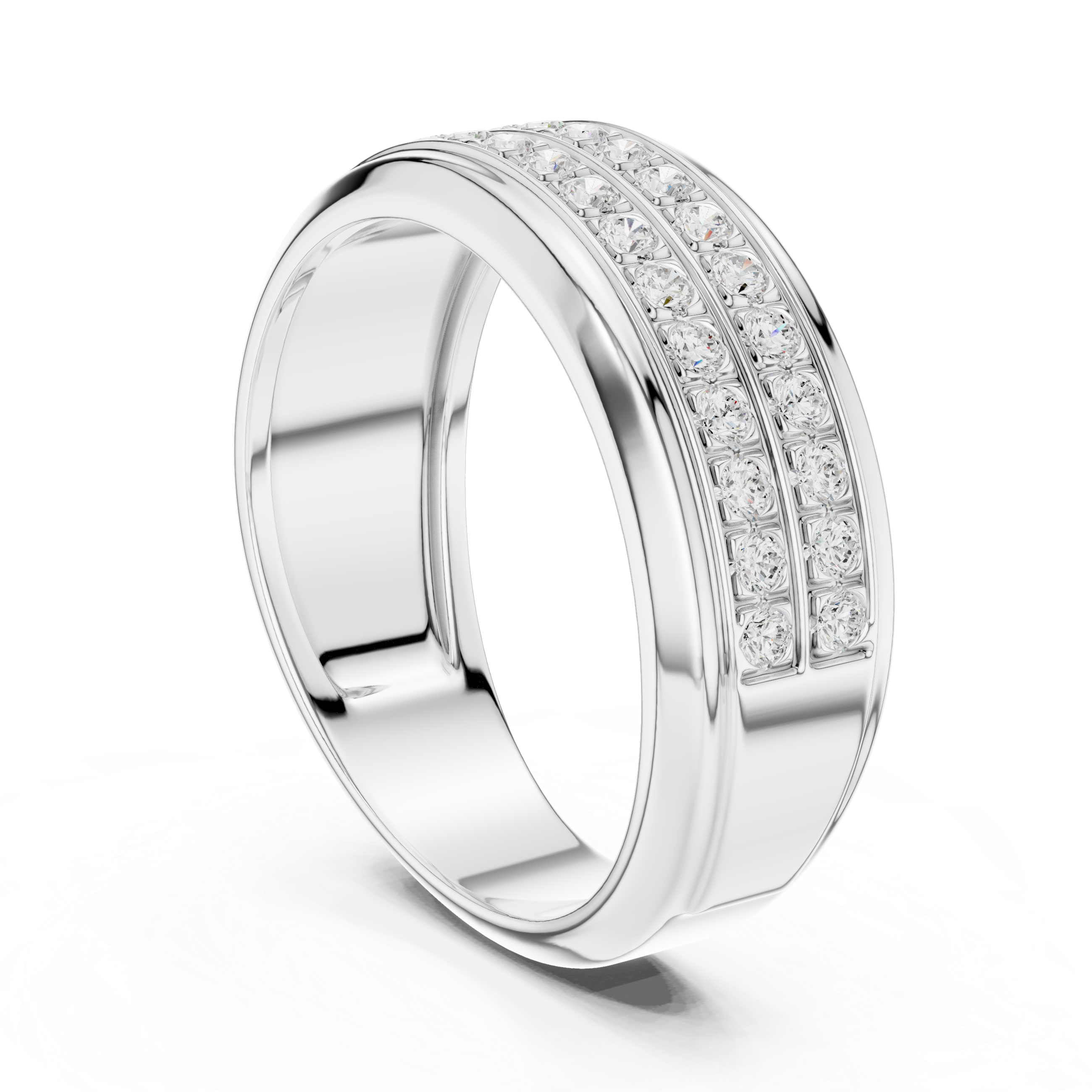 0.57 CT Diamond Men's Wedding Band