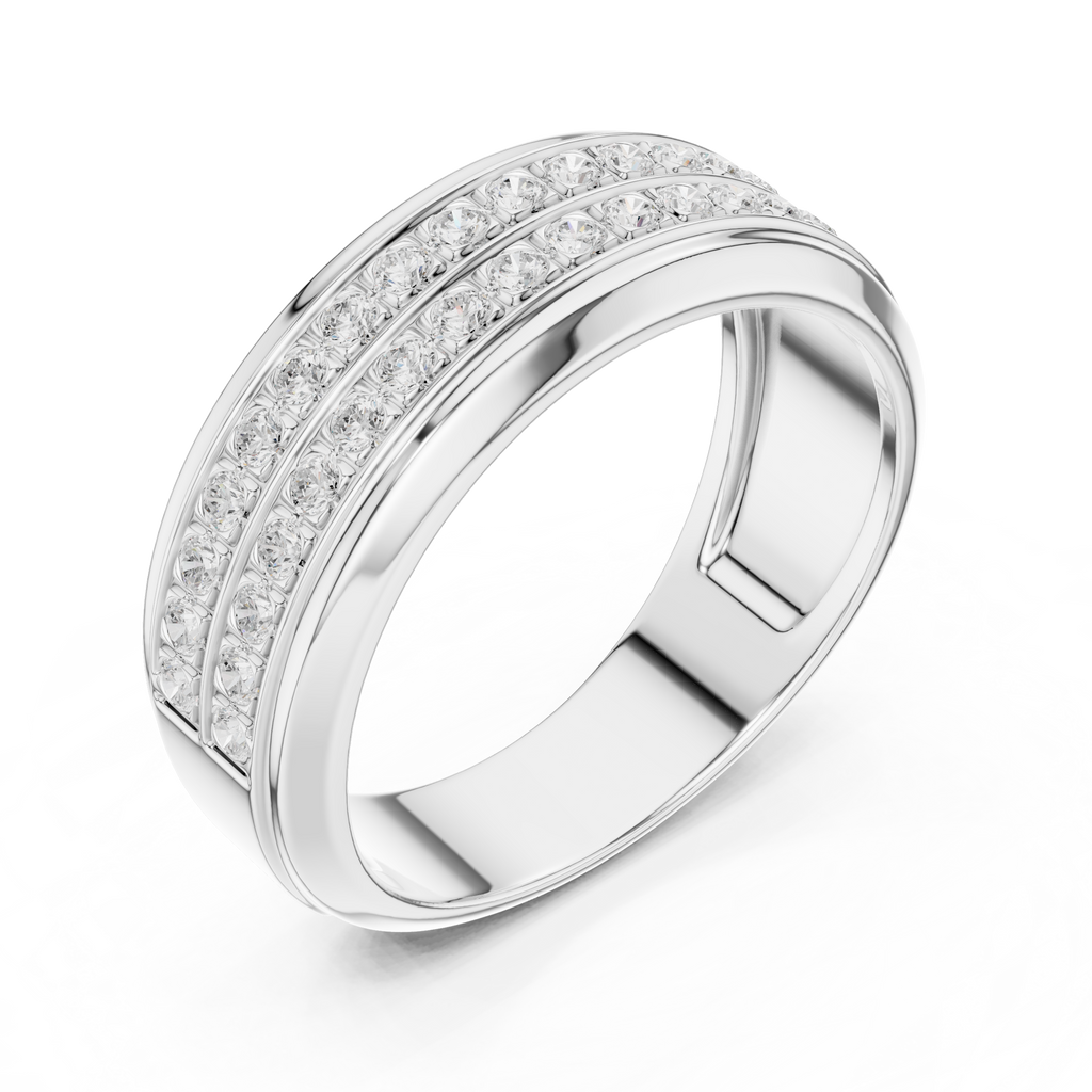 0.57 CT Diamond Men's Wedding Band