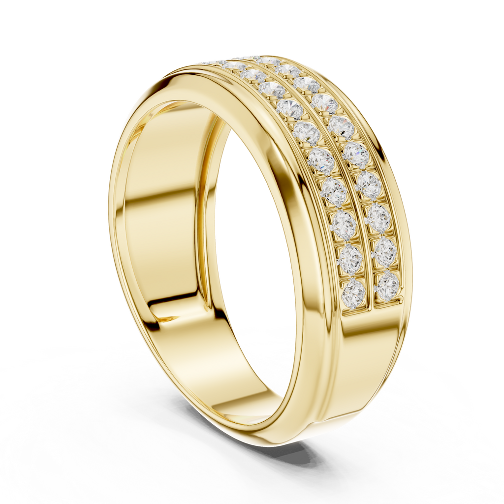 0.57 CT Diamond Men's Wedding Band