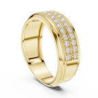 0.57 CT Diamond Men's Wedding Band