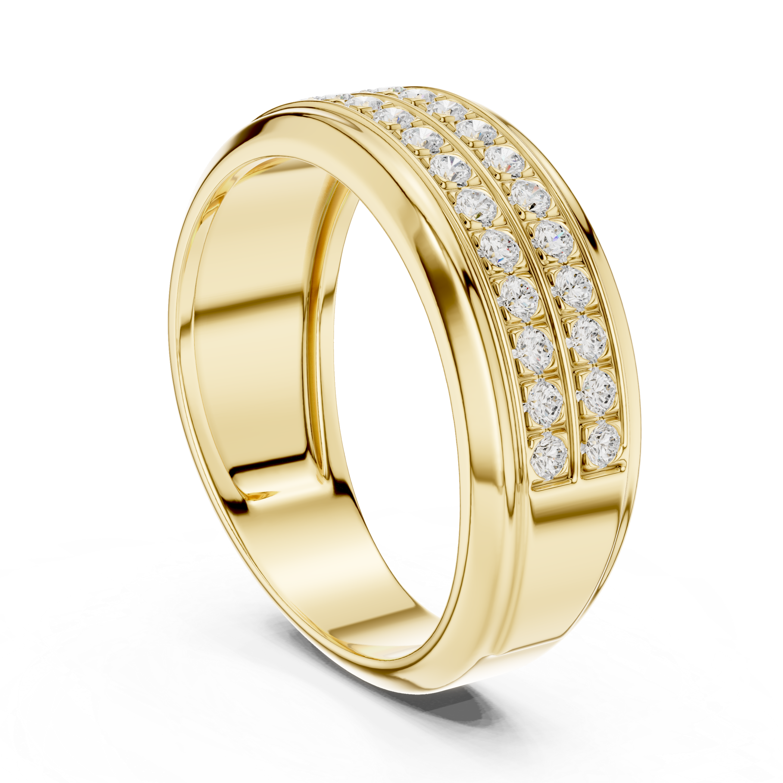 0.57 CT Diamond Men's Wedding Band