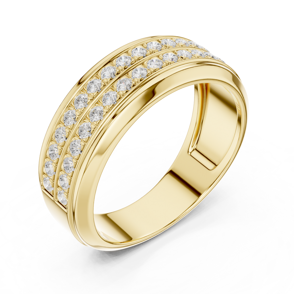 0.57 CT Diamond Men's Wedding Band