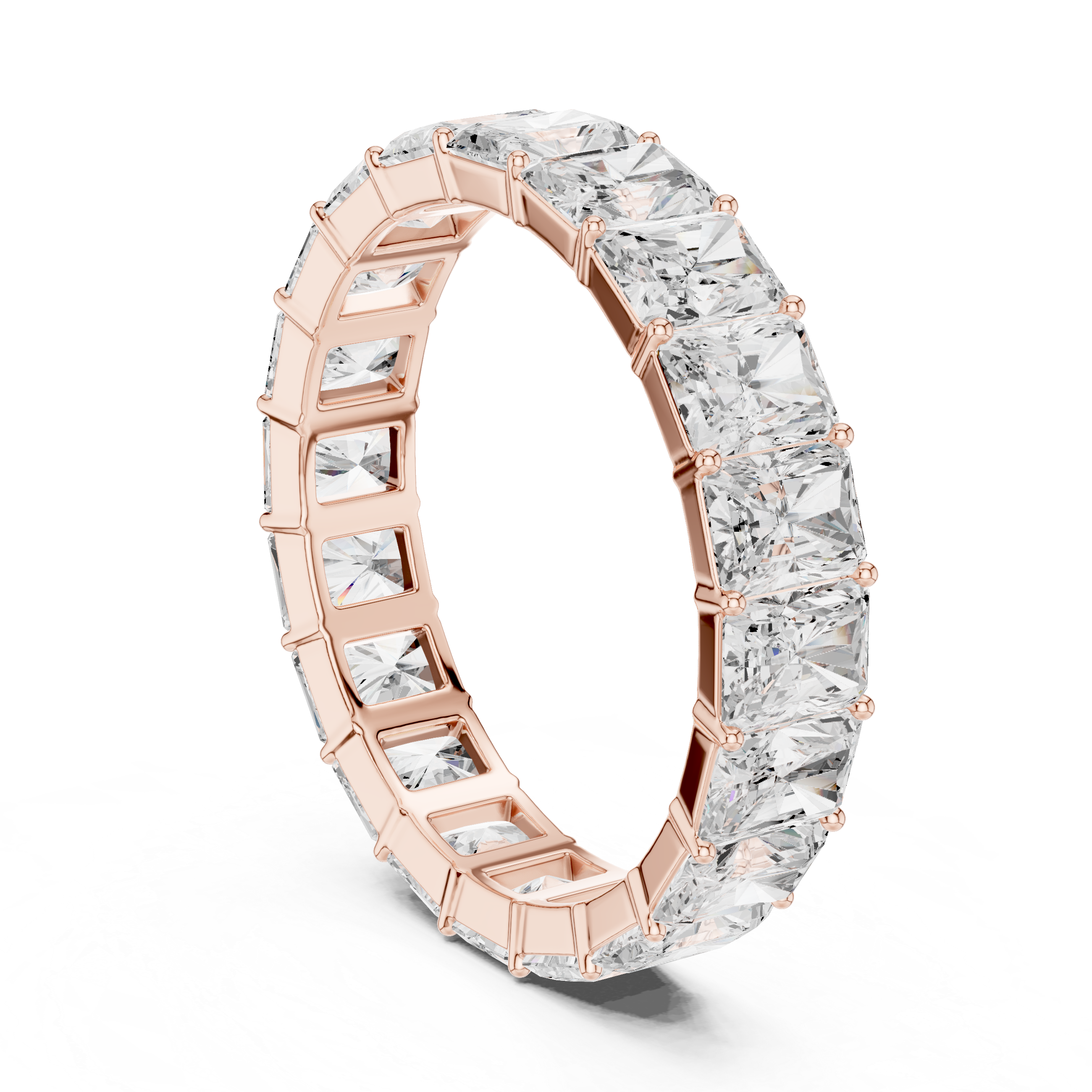 4.87 CT Radiant Cut Diamond Eternity Band