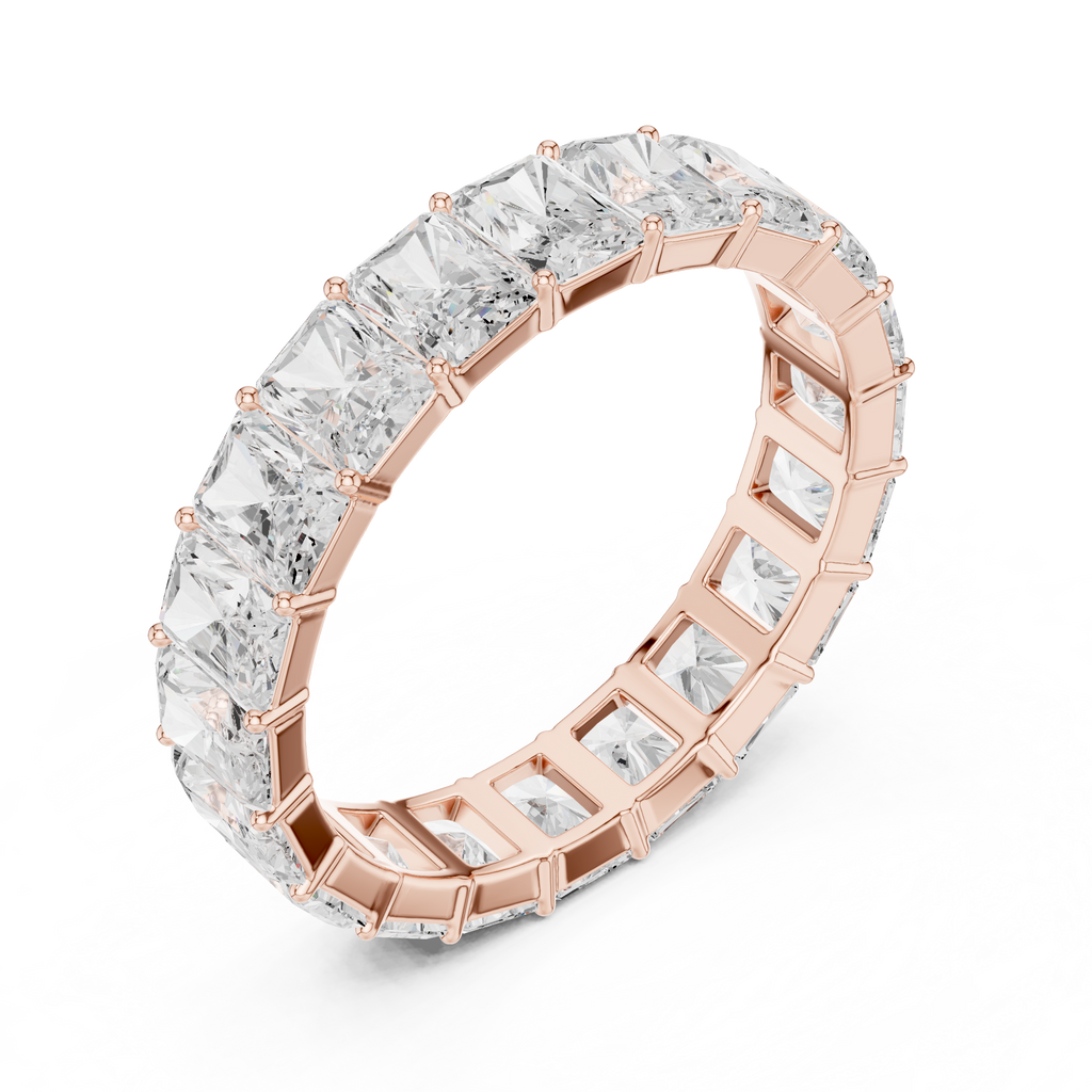 4.87 CT Radiant Cut Diamond Eternity Band