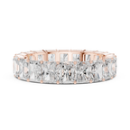 4.87 CT Radiant Cut Diamond Eternity Band