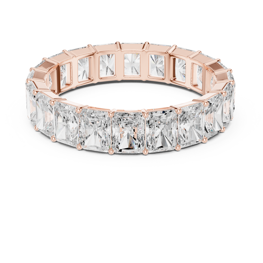4.87 CT Radiant Cut Diamond Eternity Band