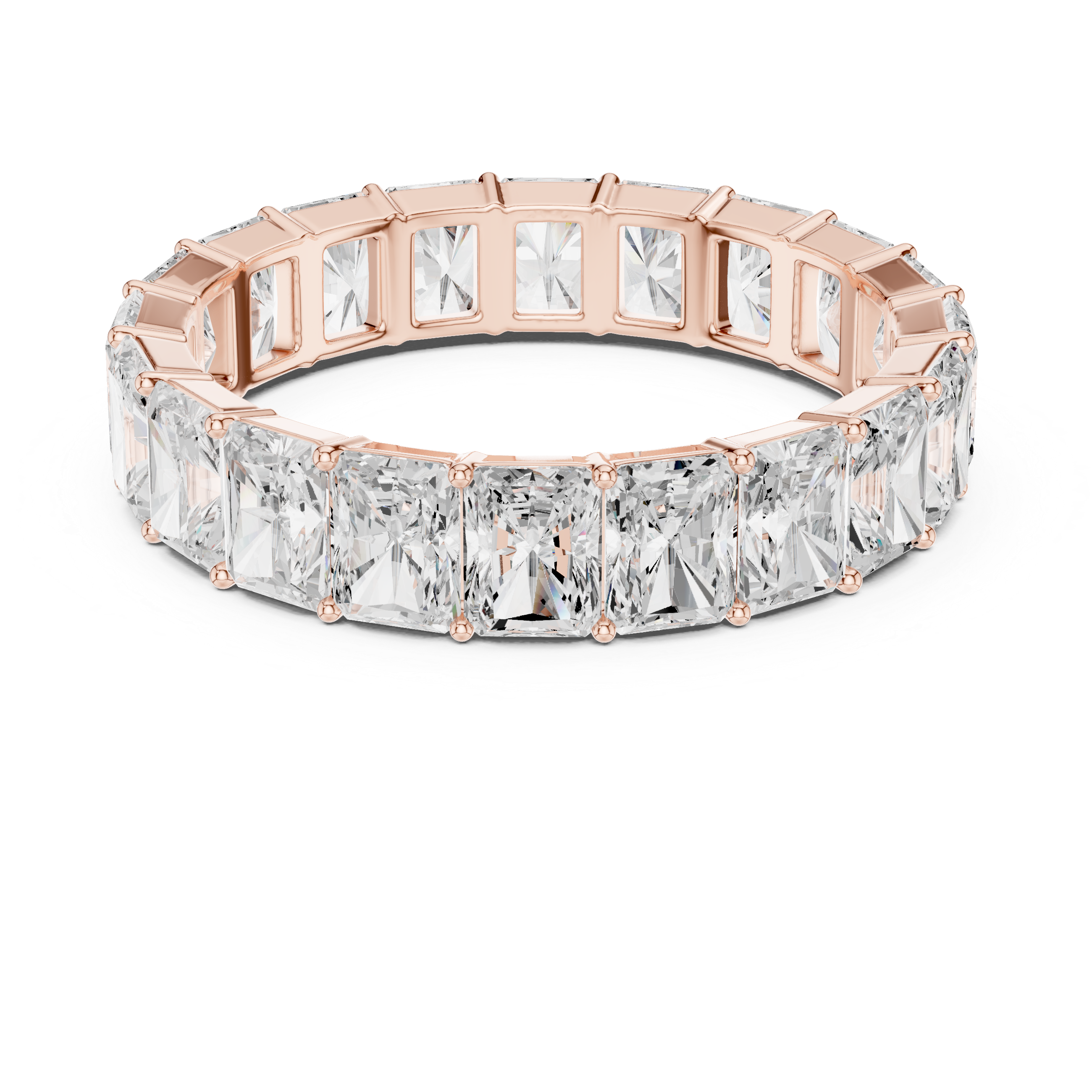 4.87 CT Radiant Cut Diamond Eternity Band