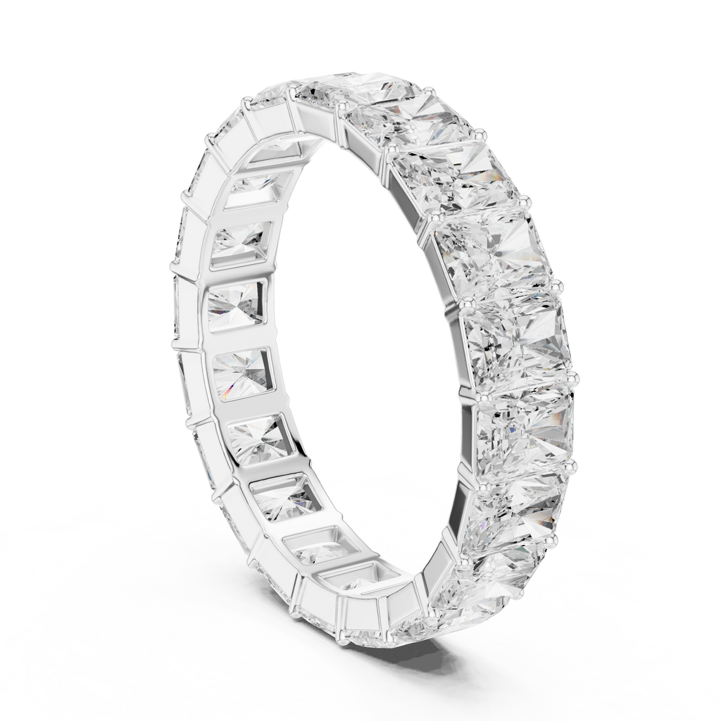 4.87 CT Radiant Cut Diamond Eternity Band