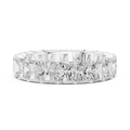 4.87 CT Radiant Cut Diamond Eternity Band
