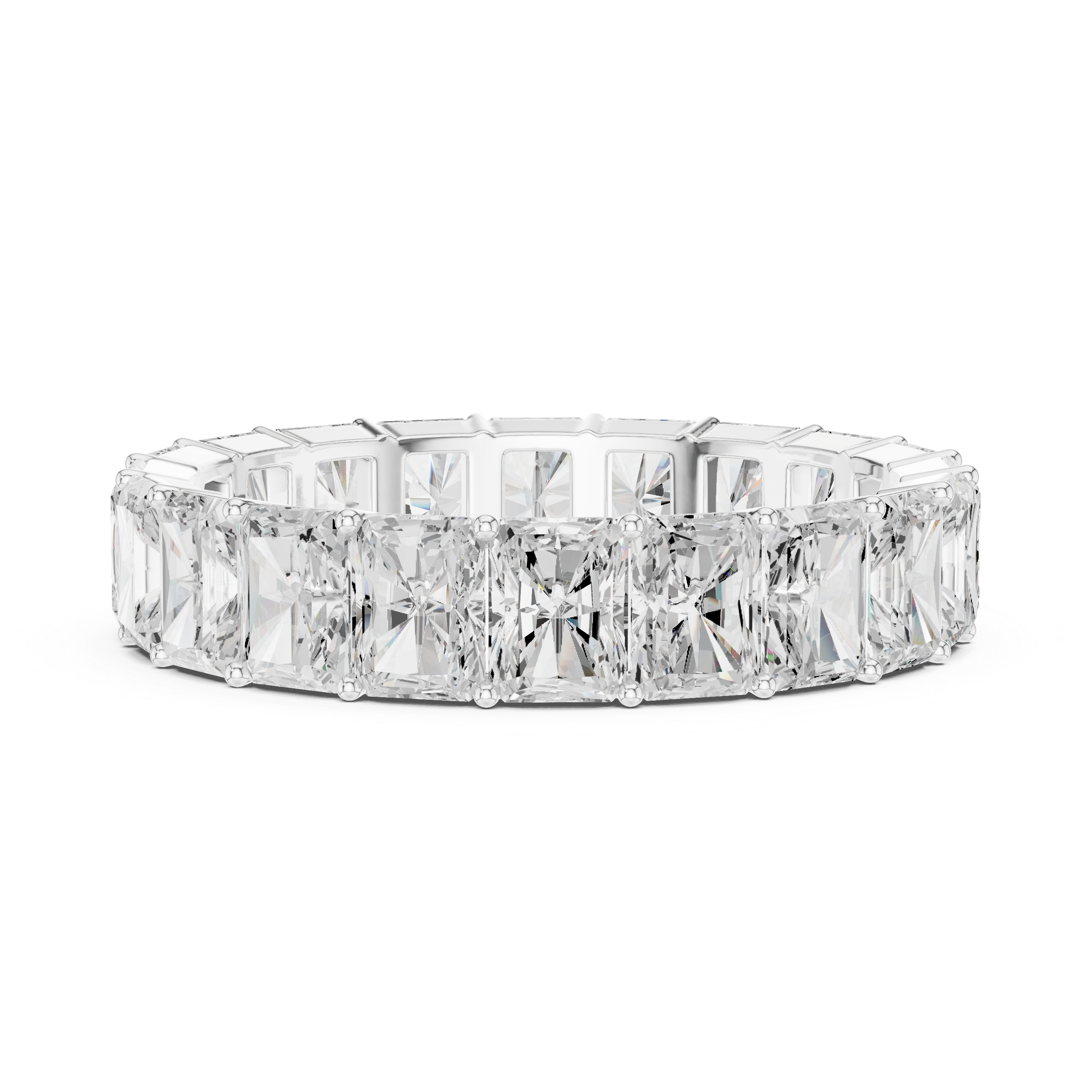 4.87 CT Radiant Cut Diamond Eternity Band