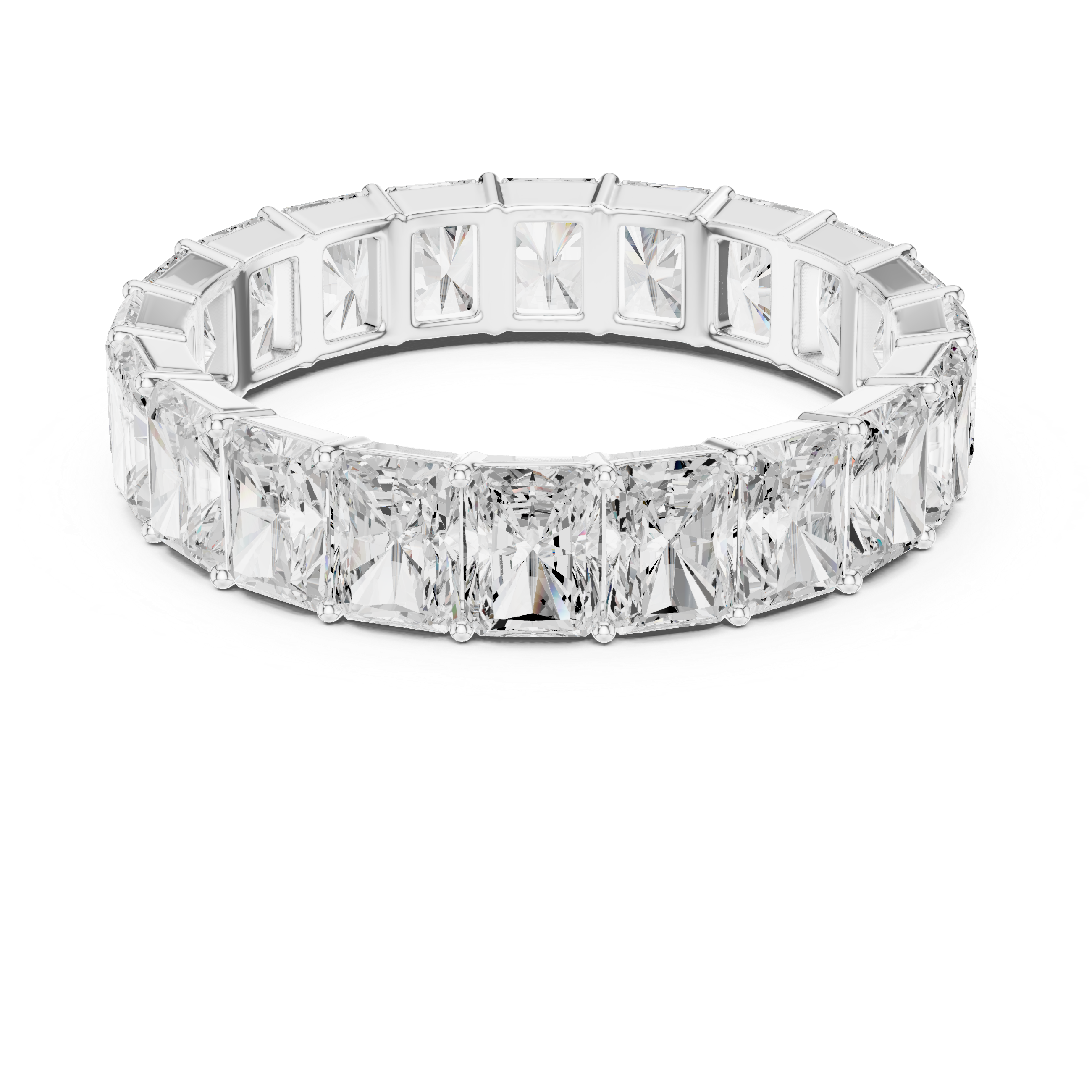 4.87 CT Radiant Cut Diamond Eternity Band