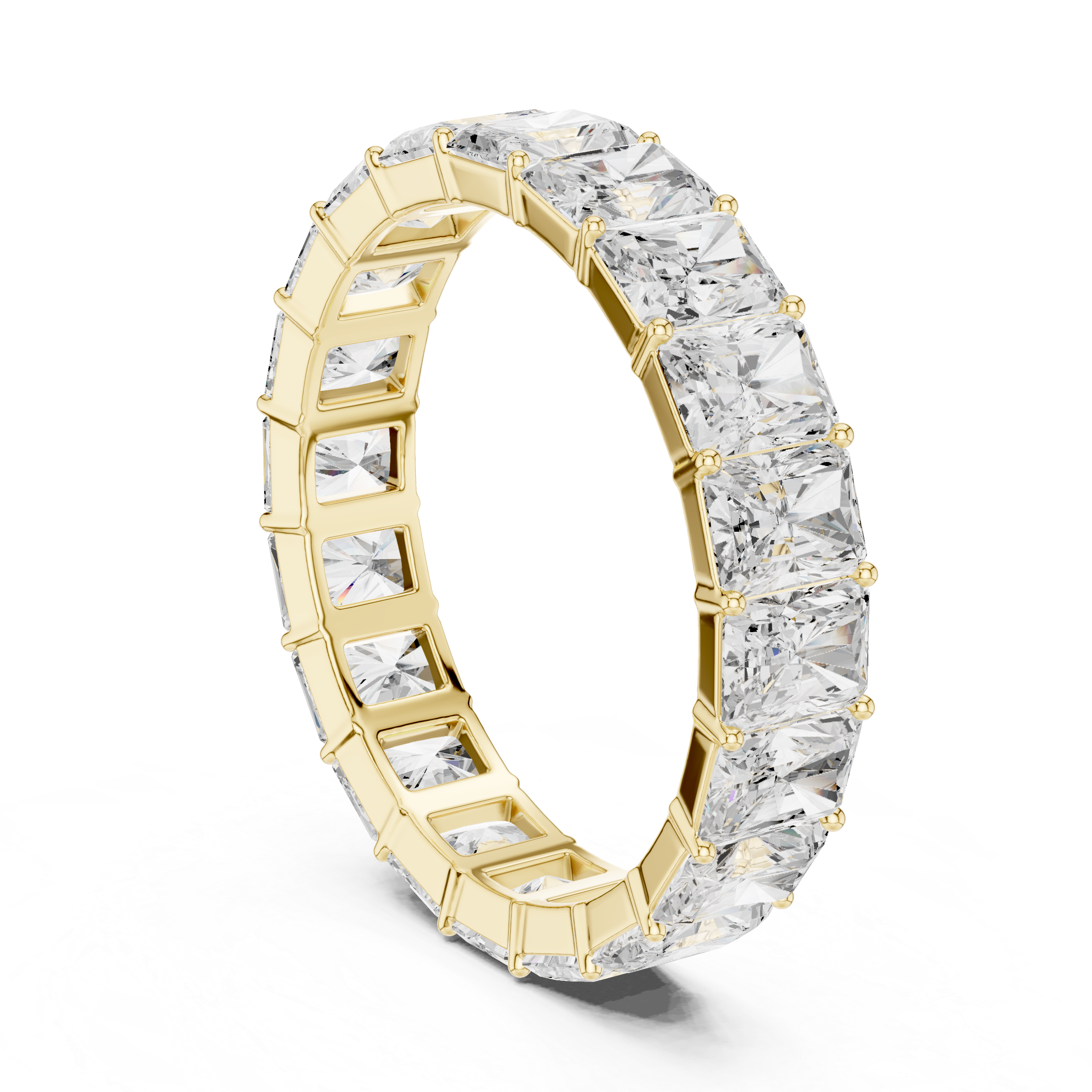 4.87 CT Radiant Cut Diamond Eternity Band