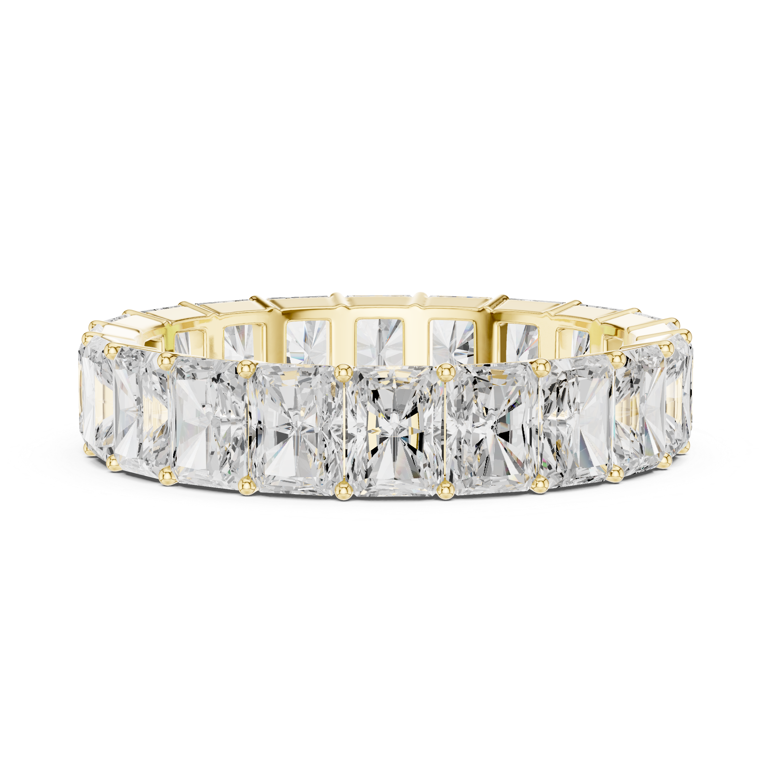 4.87 CT Radiant Cut Diamond Eternity Band