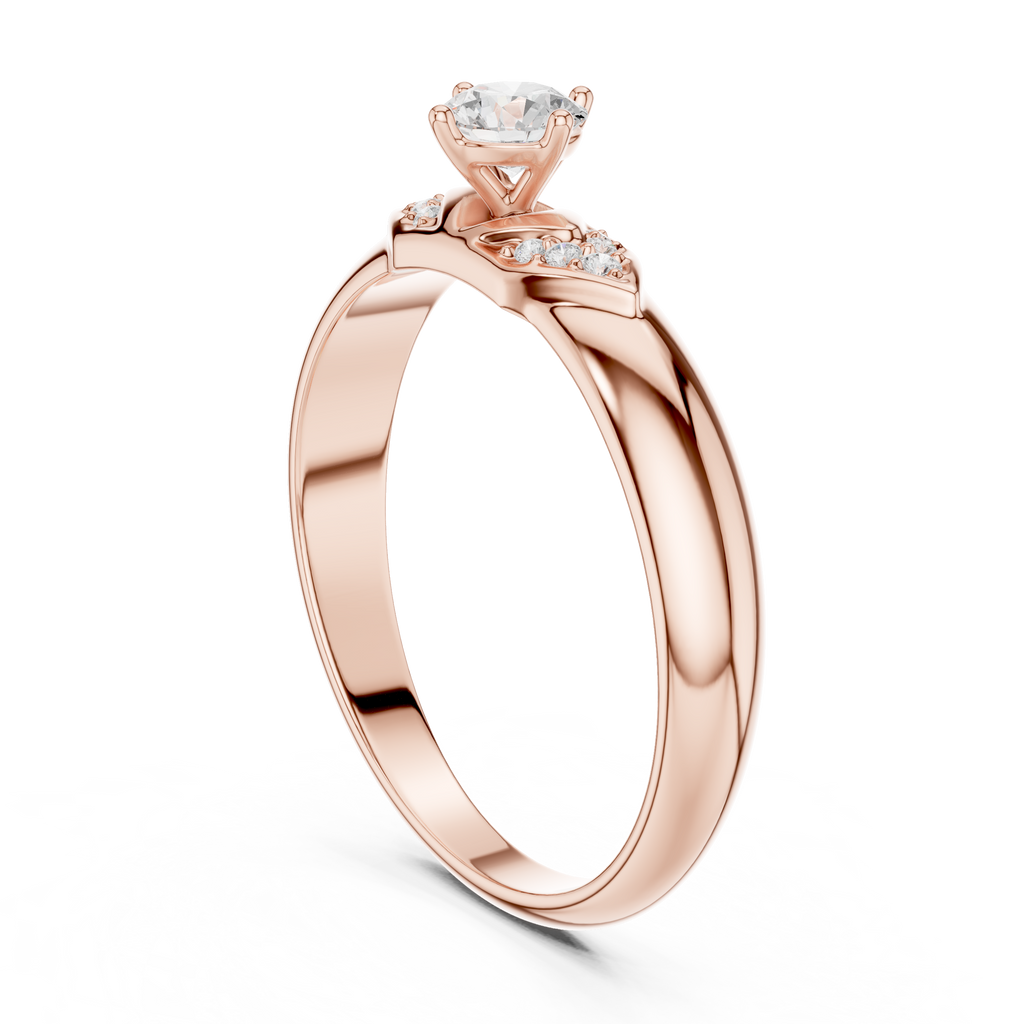 Round Diamond Cluster Engagement Ring