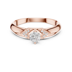 Round Diamond Cluster Engagement Ring