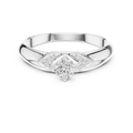 Round Diamond Cluster Engagement Ring