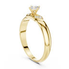 Round Diamond Cluster Engagement Ring