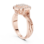 Cushion Halo Diamond Engagement Ring