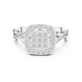 Cushion Halo Diamond Engagement Ring