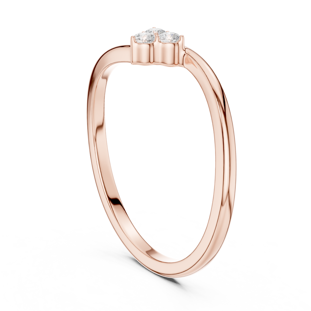 Three Stone Diamond Promise Ring