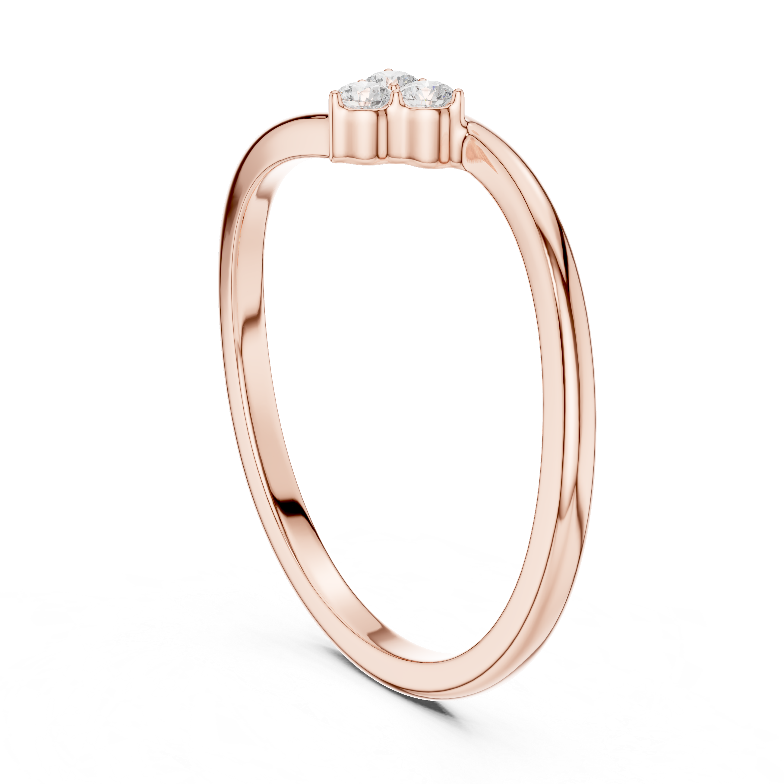 Three Stone Diamond Promise Ring