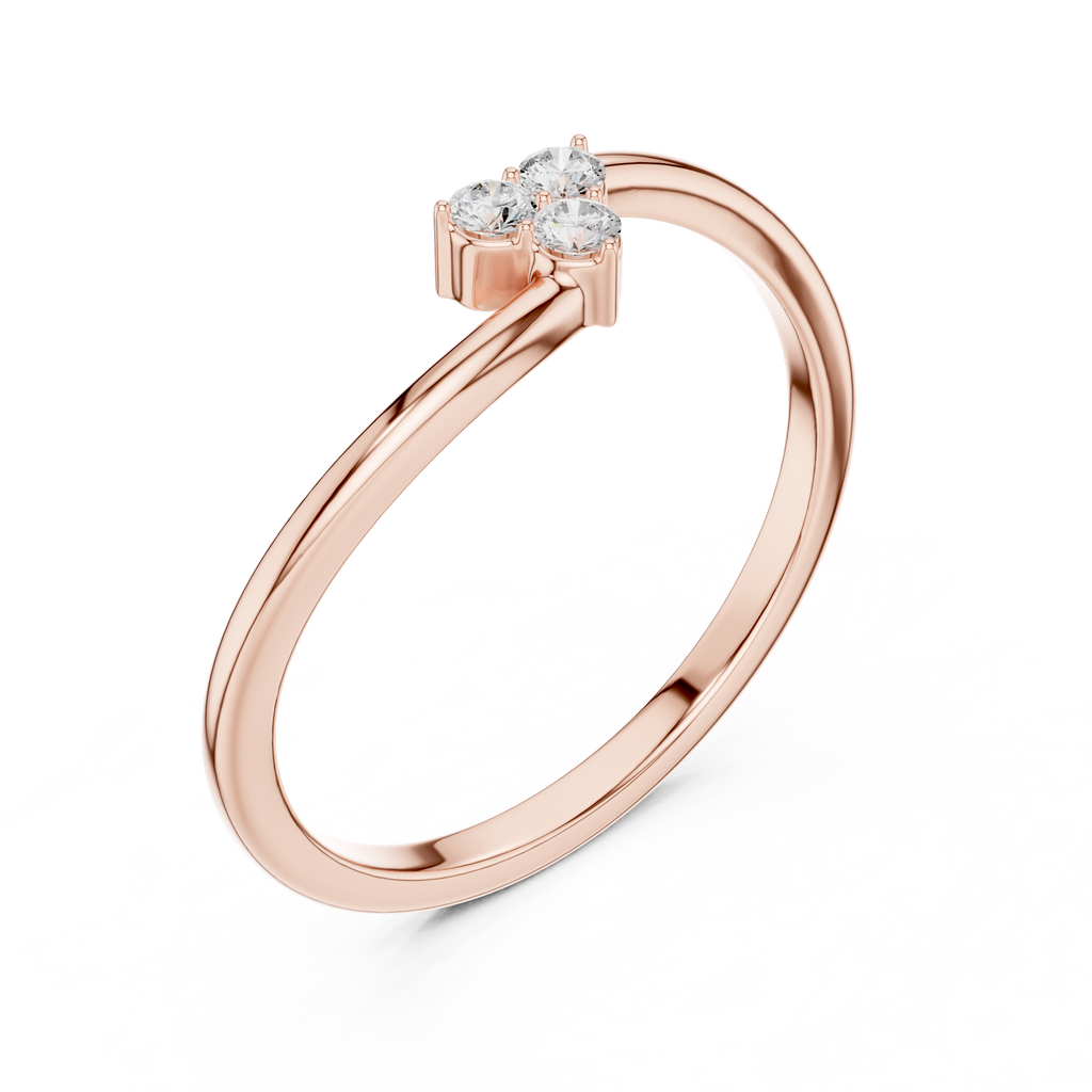 Three Stone Diamond Promise Ring