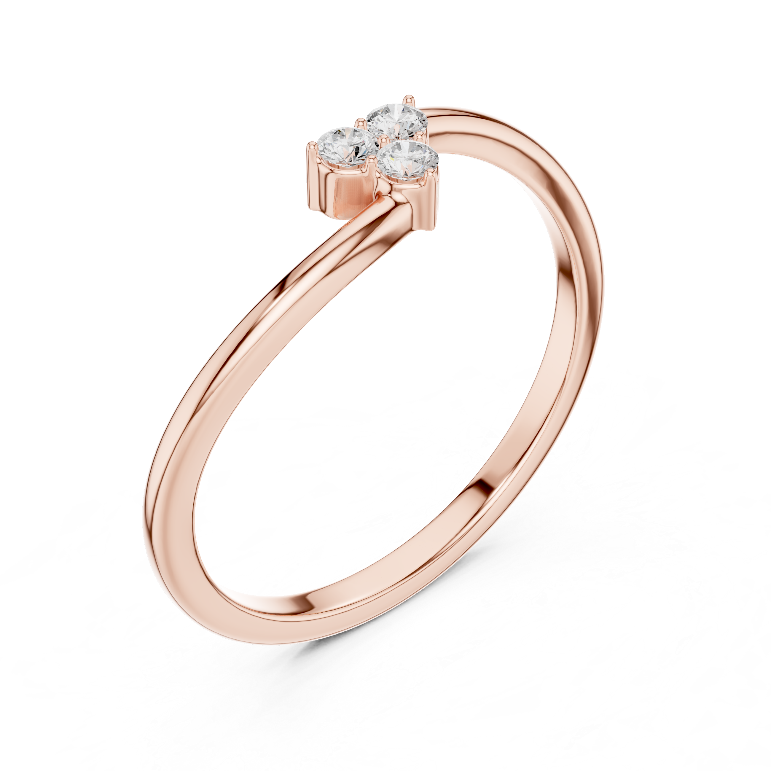 Three Stone Diamond Promise Ring