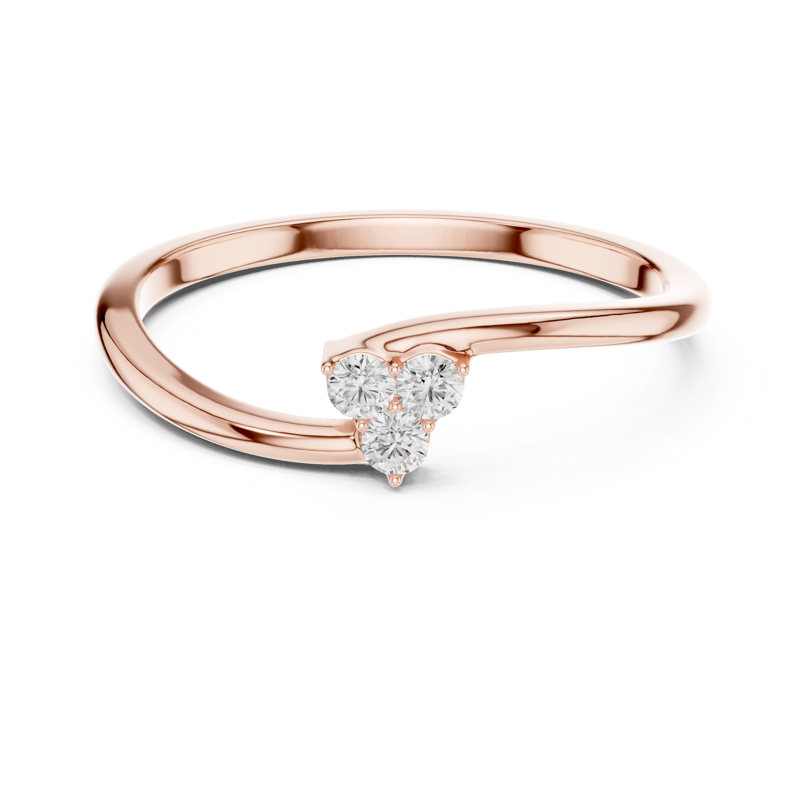 Three Stone Diamond Promise Ring