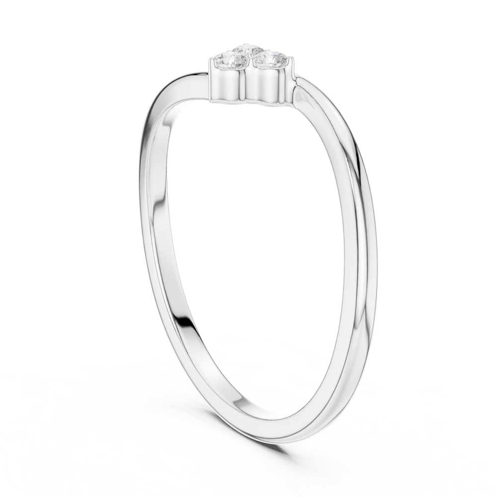 Three Stone Diamond Promise Ring