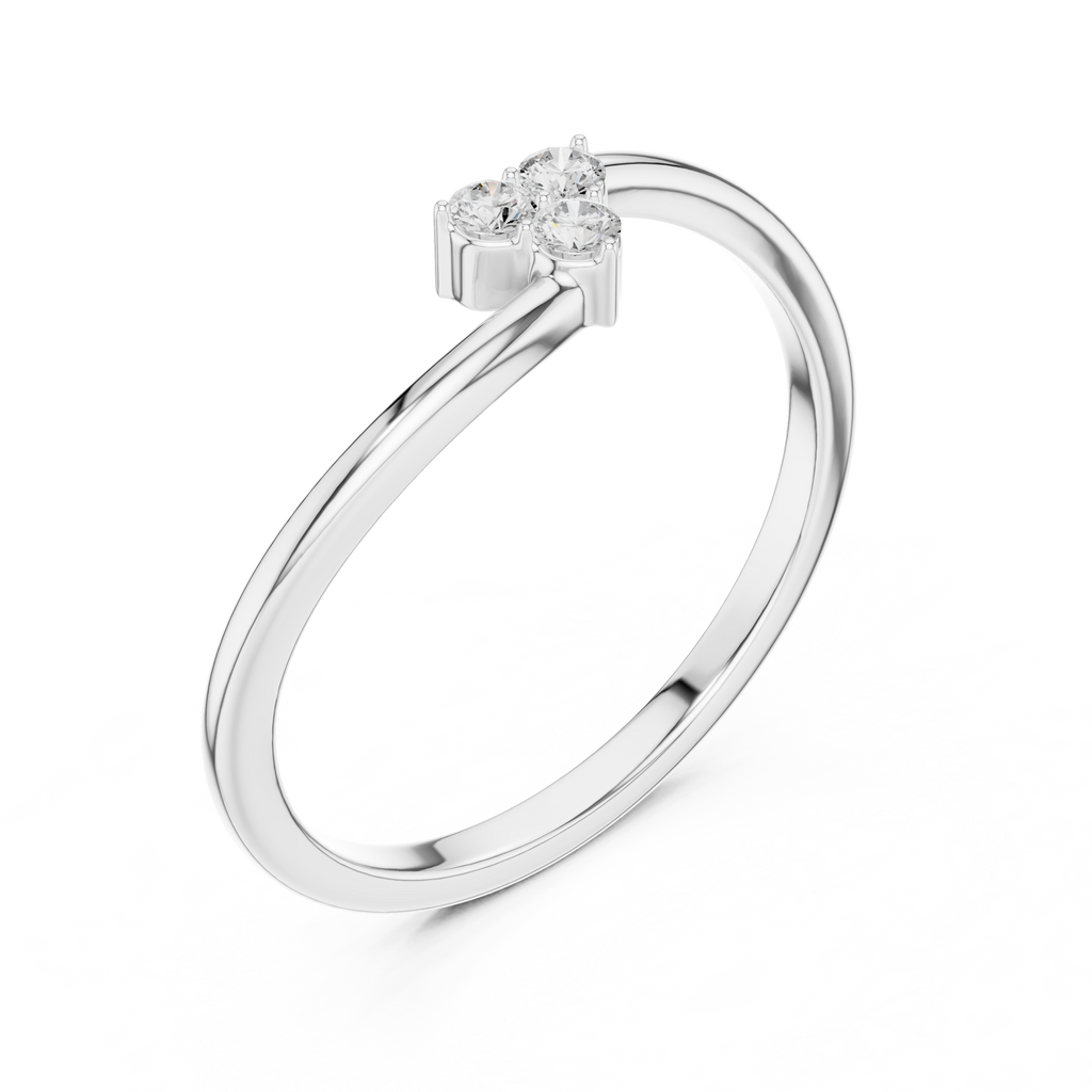 Three Stone Diamond Promise Ring