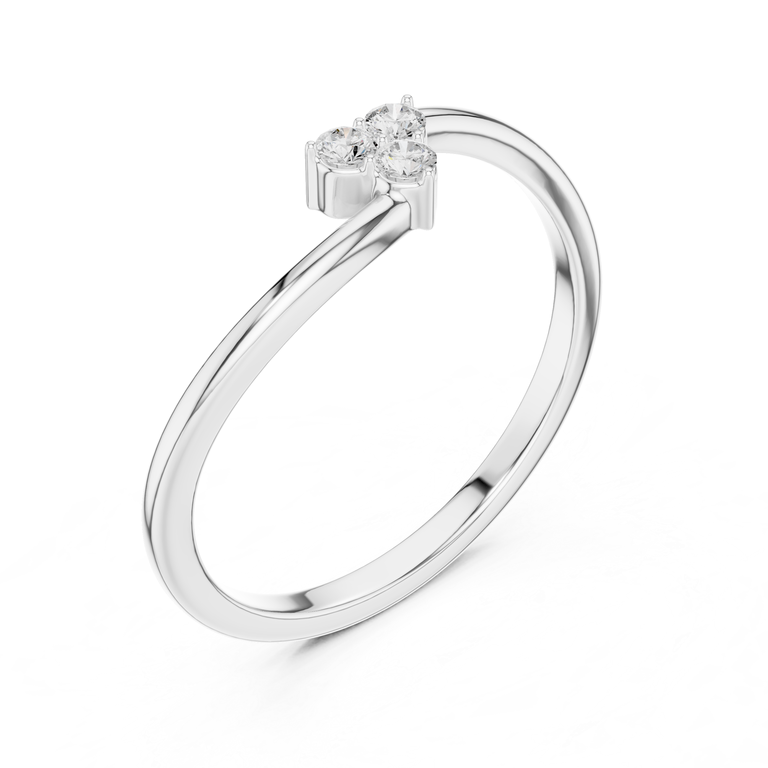 Three Stone Diamond Promise Ring