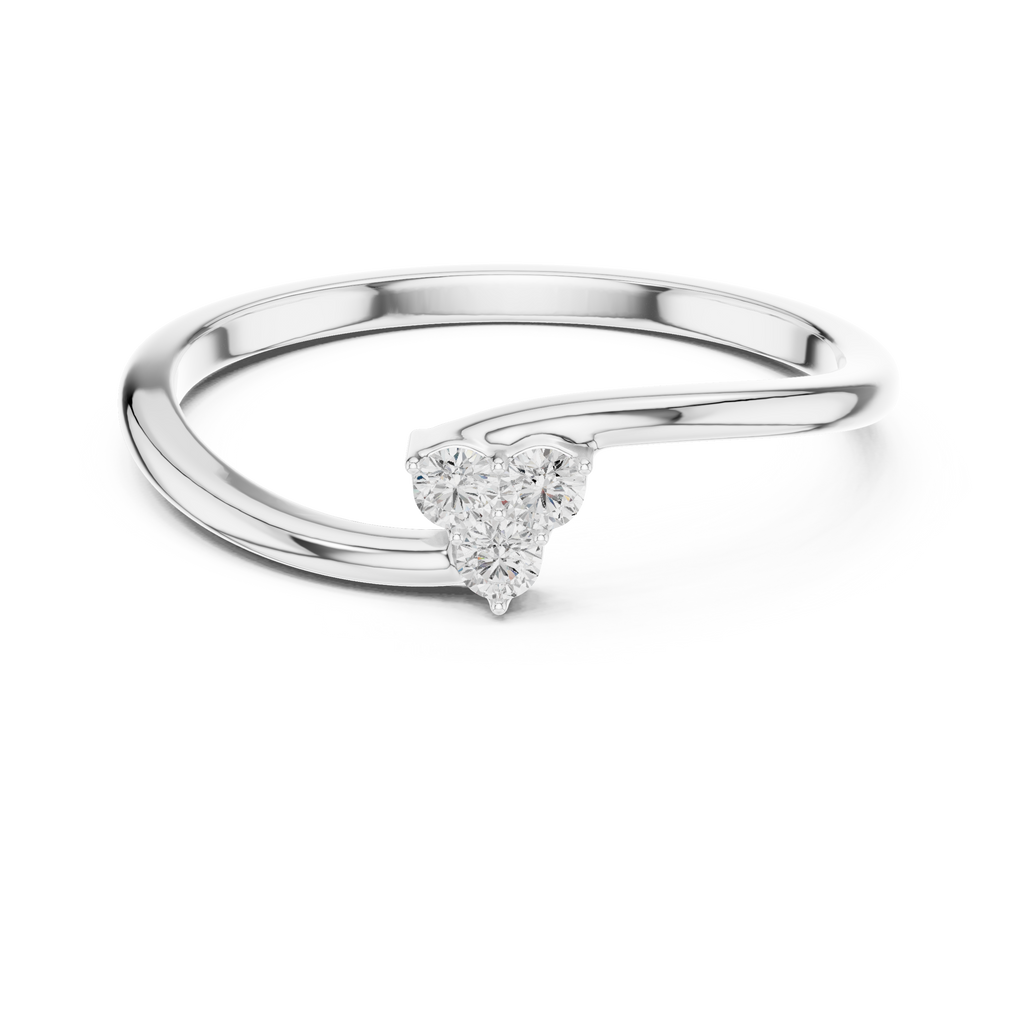 Three Stone Diamond Promise Ring