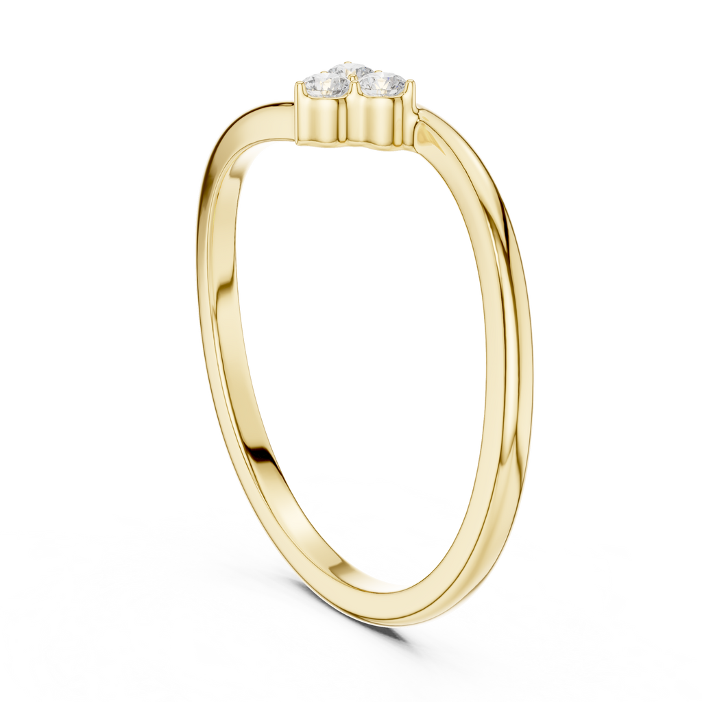 Three Stone Diamond Promise Ring