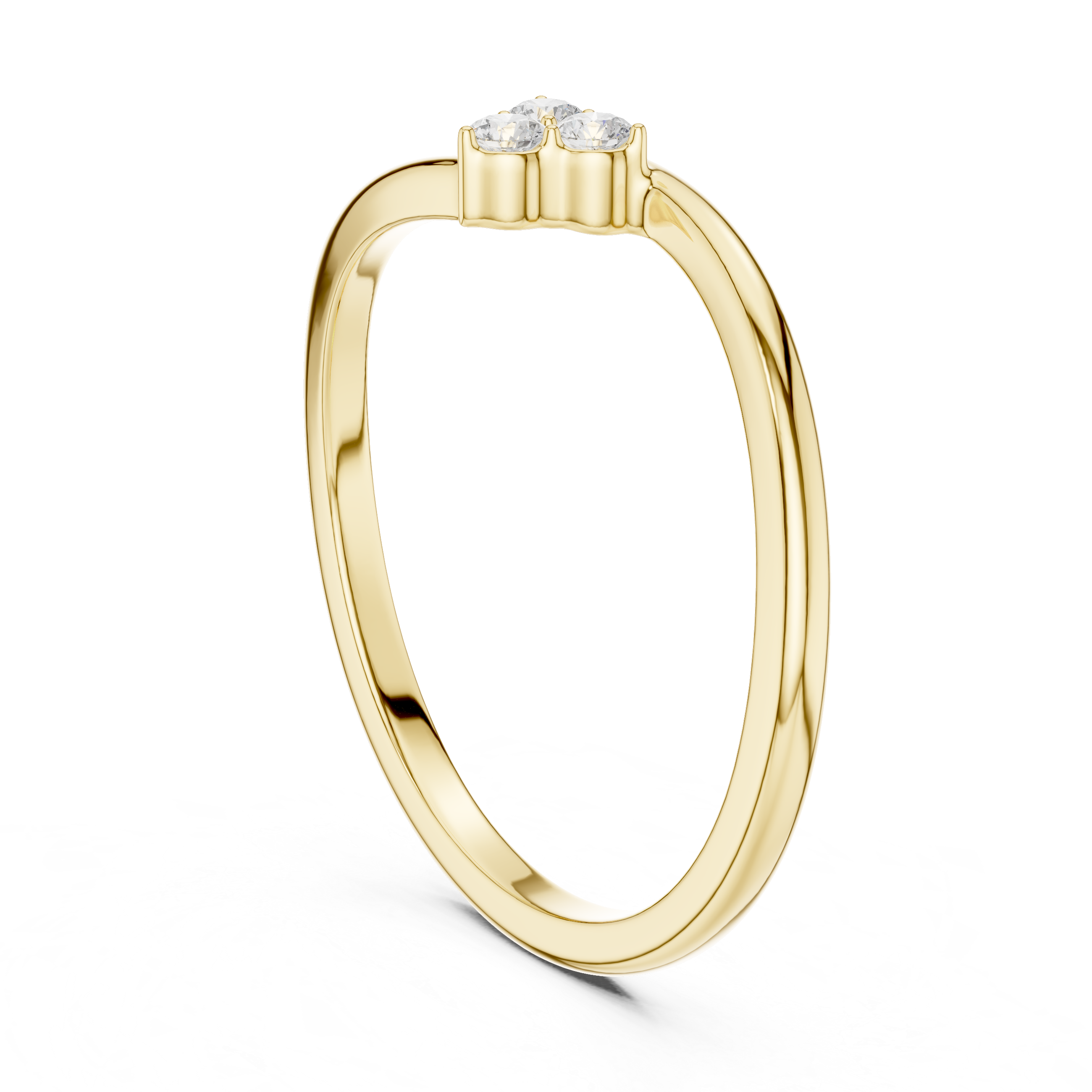Three Stone Diamond Promise Ring
