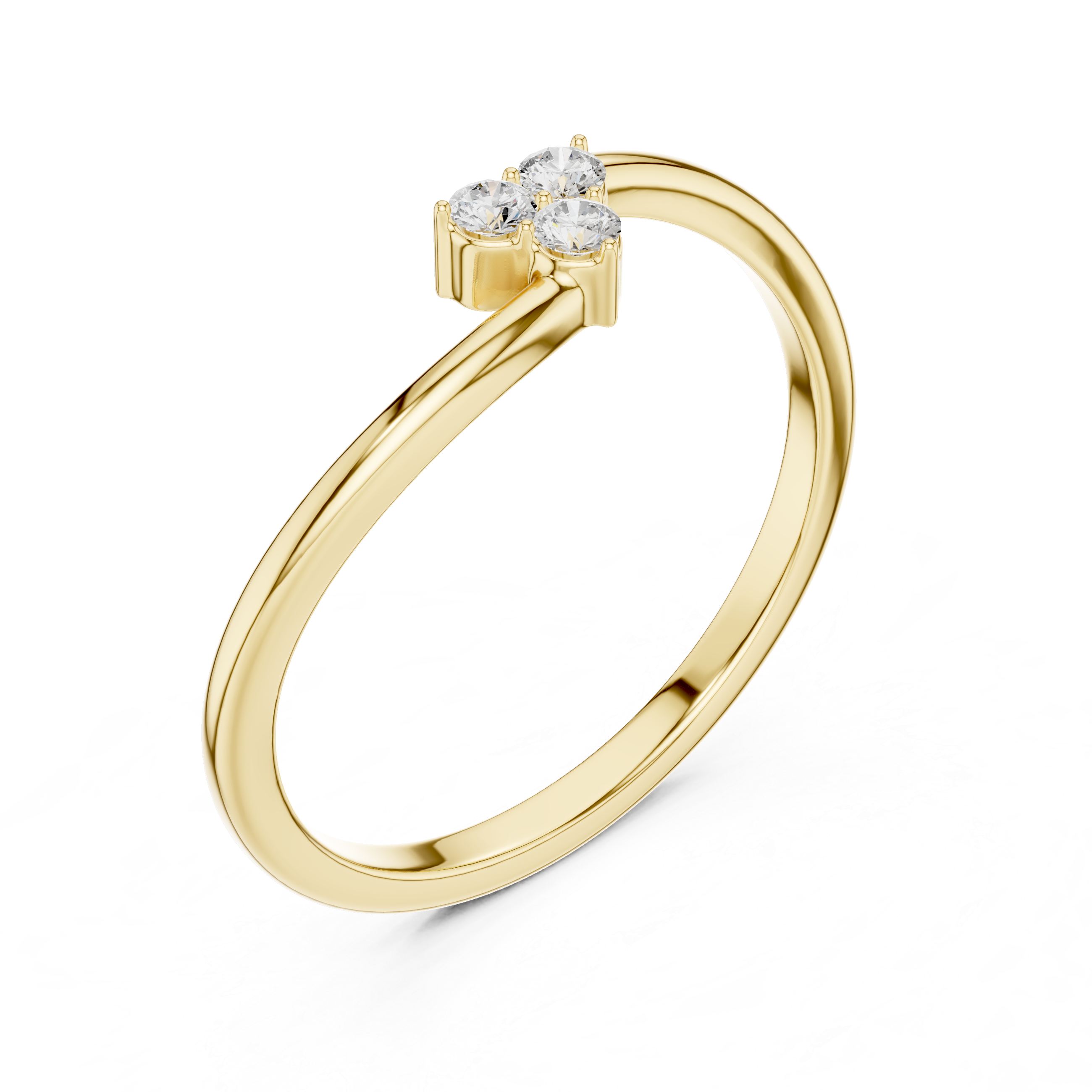 Three Stone Diamond Promise Ring