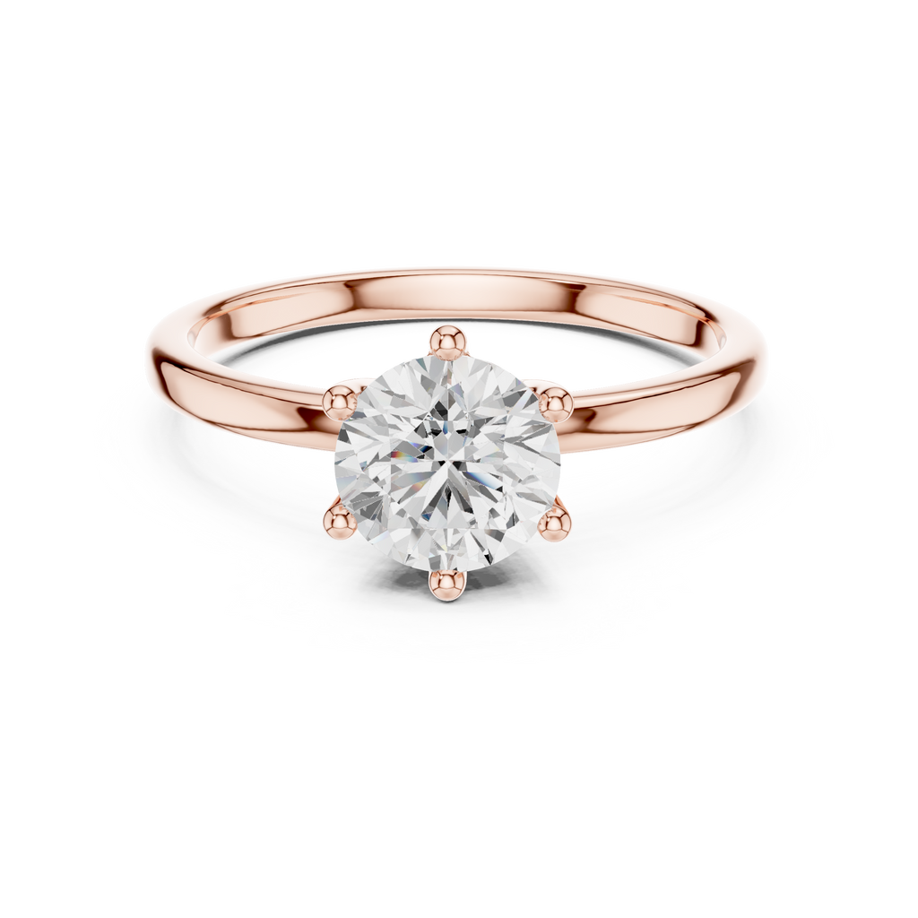 Round Diamond Solitaire Engagement Ring